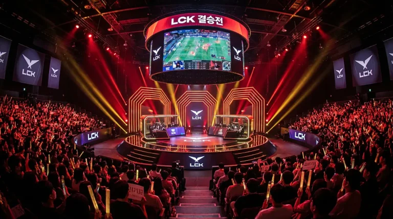 Arène esport en Corée du Sud avec compétition LCK de League of Legends