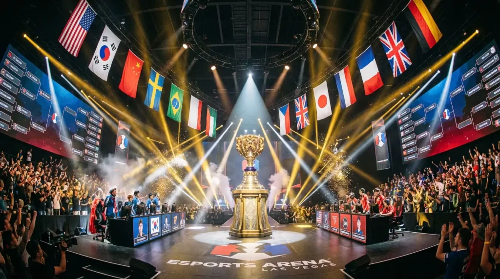 Trophée du Mid-Season Invitational sur scène de compétition League of Legends
