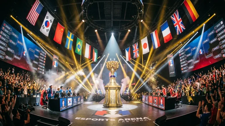Trophée du Mid-Season Invitational sur scène de compétition League of Legends